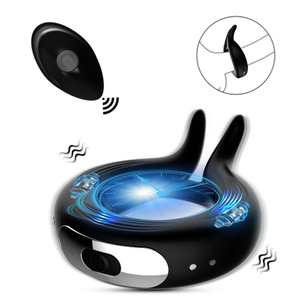 Anillo Vibrador para Pene/Peneíno de Silicona+ABS con Control Remoto y Carga Magnética para el Bienestar Sexual de <span class=keywords><strong>Parejas</strong></span> - Juguete Sexual Unisex para Adultos - Product Image 1