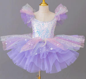 Robe de ballet <span class=keywords><strong>tutu</strong></span> pour filles de maternelle, petit cygne, robe de performance de ballet, <span class=keywords><strong>tutu</strong></span> <span class=keywords><strong>pas</strong></span> <span class=keywords><strong>cher</strong></span>, costume de ballet <span class=keywords><strong>rose</strong></span> - Product Image 4