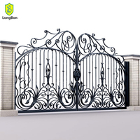 Conceptions de portes principales en fer forgé Conception de porte simple bonne qualité meilleure vente Conception de porte principale moderne en fer forgé