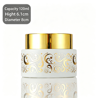 Pot cosmétique arabe pour crème visage/beurre corporel, finition mate givrée, vente en gros, contenant de luxe pour crème