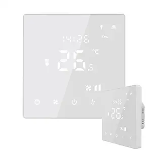 Dijital Tuya akıllı ev klima kontrol termostatı HY608 isıtma odası programlanabilir termostat