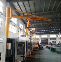 Grue à flèche montée sur colonne avec conception de portée de flèche personnalisée pour levage en atelier et unité de colonne rotative