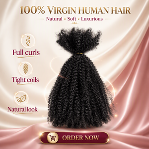 YONNA prezzo all'ingrosso di vendita calda di alta qualità <span class=keywords><strong>Afro</strong></span> crespo <span class=keywords><strong>capelli</strong></span> <span class=keywords><strong>ricci</strong></span> alla rinfusa 100% <span class=keywords><strong>capelli</strong></span> vergini umani per treccia - Product Image 2