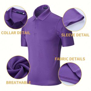2025 Competitive Price Customized Logo Lapel Collar Polo <b>Shirt</b> 180g Cotton Golf Polo T <b>Shirt</b> Cotton Men Polo <b>Shirt</b> - Product Image 3