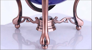 Soporte de Metal de Latón para Globo Terráqueo Esférico de Escritorio, Diseño Único de Zafiro, 23x23x24cm, Estilo Clásico de Lujo para Decoración del Hogar u Oficina - Product Image 3