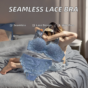 Conjunto de Lencería Sexy y Moderno sin Costuras con Detalle en la Cintura, Cómodo, Transpirable, con Efecto Push-Up y sin Varillas para Mujer - Product Image 2