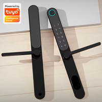 Serrure de porte intelligente numérique mince coulissante en alliage d'aluminium de haute qualité, étanche, à vente chaude, avec application Tuya Ble intelligente