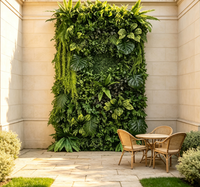Panneaux de haie verticale décoratifs pour intérieur, en buis, plantes vertes, fausse herbe artificielle, mur végétal