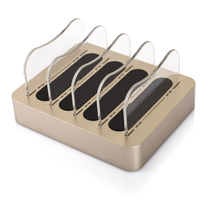 Station de charge intelligente pour <span class=keywords><strong>smartphone</strong></span> de bureau, 4 ports, personnalisée, commerciale, universelle, pour tablette, téléphone portable, USB - Product Image 6