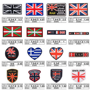 英国旗刺繍パッチバイカージャケット衣料品アクセサリーヨーロッパのファッションDIYクラフト用アイアンオンシュー - Product Image 6