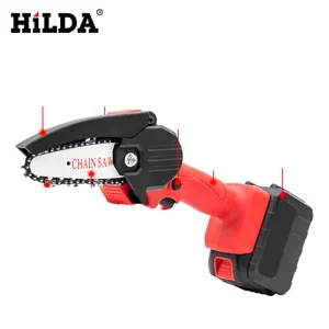 Cưa Xích Không Dây 24V, Cưa Xích Điện Mini 4 Inch Cưa Cắt Tỉa Một Tay Thế Hệ Mới Cưa Xích Chạy Bằng Pin