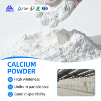 Poudre de carbonate de calcium broyée GCC 325 Mesh, chargeur minéral blanc pour tuyaux en PVC, profilés et câbles