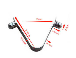 Nút V hình dạng mùa xuân đồ nội thất ống kim loại U Clip kính cửa sổ sửa chữa thay thế công cụ thép Clip tấm V Mùa Xuân Clip - Product Image 6