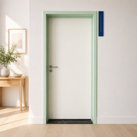 Porte hygiénique en acier pour salle blanche, usage médical, pour hôpitaux, laboratoires et salles blanches pharmaceutiques