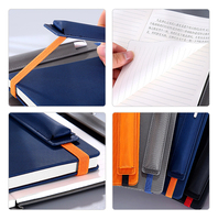 Carnet de notes personnalisé en cuir PU avec logo, format A5, ligné, pour le bureau, promotionnel