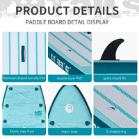 Planche à pagaie gonflable 11 '* 33 "* 6" planche de surf gonflable sup de couture de soudure à chaud