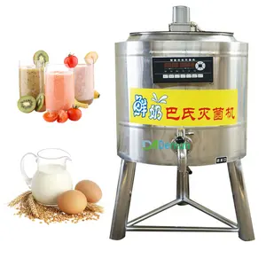 Ucuz fiyat küçük ölçekli süt süt pastörizörü meyve suyu pastörizasyon makinesi 50L yoğurt dondurma sterilizatör
