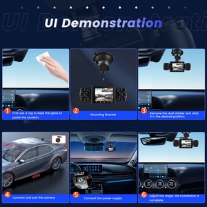 Podofo 4 Lens <strong>Dash</strong> <strong>Cam</strong> DVR 2.4'' 1080P Car Back Box Loop Recording <strong>Motion</strong> <strong>Detection</strong> Night Vision Recorder G-Sensor Wholesale - Product Image 5