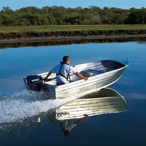 Fabricante mejor precio soldada plana de aluminio de pesca los barcos Jon (navegable para agua salada)