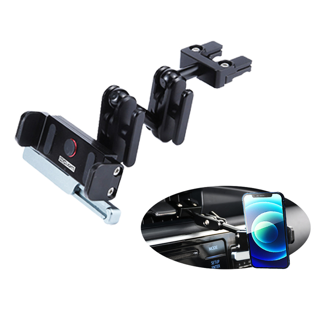 360 Degree Rotation Car Phone Holder Adjustable Mobile Phone Stand with Flexible Air Vent Mount Feature Rich Car Holder