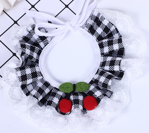 Mô Hình Kẻ Sọc đàn hồi chó mèo vật nuôi nước bọt khăn ren ren vật nuôi tam giác Khăn Cổ Áo BIB Nguồn cung cấp bán buôn - Product Image 4