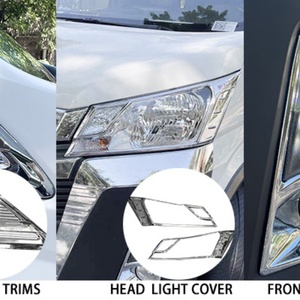 ชุดแต่งรถยนต์ ABS โครเมียมคุณภาพสูง ครบชุด พร้อมฝาครอบไฟหน้าและฝาถังน้ำมัน ติดตั้งง่าย สำหรับรถยนต์โตโยต้า ไฮเอซ ปี 2015- - Product Image 6