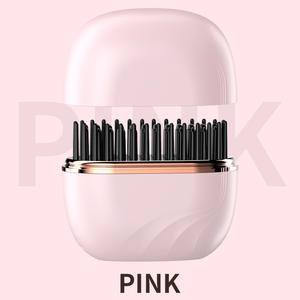 Peigne lisseur <span class=keywords><strong>sans</strong></span> <span class=keywords><strong>fil</strong></span> Technologie à ions négatifs Conception portable Fonction double usage Protection de l'environnement Alliage - Product Image 5