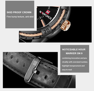 <span class=keywords><strong>Montre</strong></span>-bracelet NAVIFORCE NF9117L pour homme, cadran robuste, style professionnel, quartz, bracelet en cuir, luxe, Navi <span class=keywords><strong>Force</strong></span> 9117 - Product Image 6