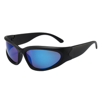 Lunettes de soleil sportives personnalisées à monture intégrale, verres PC, style rétro de luxe pour hommes et femmes