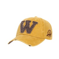 Gorra de Béisbol de 6 Paneles con Letra W Bordada en PVC, Protección Solar Deportiva, Unisex para Adultos, Tejida, Ajustable, para las Cuatro Estaciones, Combinable con Todo