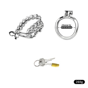Jaula de Castidad con Diseño de Cadena FRRK, Dispositivo de Castidad Masculino, Candado Metálico para Pene, Juguetes Sexuales, Jaula para Pene para Hombres - Product Image 6