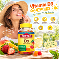 Gummies de Vitamine D3 pour Adultes 2000 UI 50 µg Saveur Fraise Pêche Mangue Complément Alimentaire 90 Unités avec Arômes Naturels de Fruits