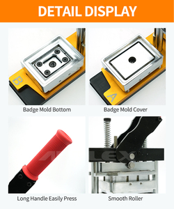 Auplex tủ lạnh nam châm làm máy-manual 80x53 90x65 hình chữ nhật nhôm nút Maker ảnh Báo Chí máy trên nam châm - Product Image 6