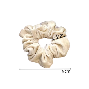 Daou Chouchou en velours uni <span class=keywords><strong>de</strong></span> style coréen, minimaliste, haute élasticité, grande taille, pour <span class=keywords><strong>femme</strong></span>, doux, élégant et polyvalent - Product Image 2