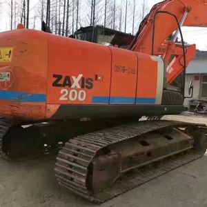 Excavatrice sur chenilles Hitachi Zx200 d'occasion, fabrication japonaise, excavatrice Hitachi d'occasion, coupleur rapide, pompe hydraulique Shimadzu - Product Image 2
