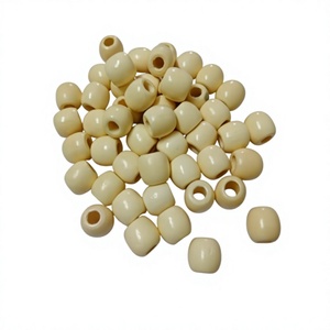 FAIZA CRAFT FC-8402 Perles gravées en bois de hêtre écologique de 4 mm, multicolores, luxueuses, modernes, naturelles, intercalaires, sans plomb, haute qualité - Product Image 1