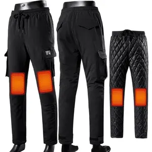 Outdoor waterdicht en winddicht wandelen skiën broek mens smart batterij verwarmde broek