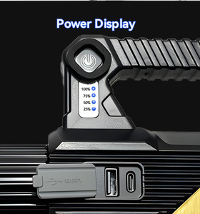 USB rechargeable3 Chế độ làm việc Spotlight cầm tay đèn pin <span class=keywords><strong>Torch</strong></span> ánh sáng ngoài trời cắm trại tìm kiếm ánh sáng - Product Image 4