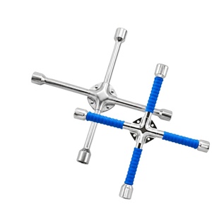 Clé à écrous croisée 14/18 pouces, clé de secours pour pneus de voiture, clé à douille ergonomique pour démontage de roues de véhicule - Product Image 1
