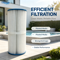Kartrid Filter Lipat Plastik Portabel Efisiensi Tinggi J-8278 untuk Kolam Renang & Spa Bak Air Panas OEM