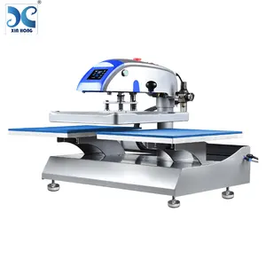 Xinhong neumática 40*50cm máquina de prensa de calor de transferencia de calor de sublimación de doble estación para camiseta