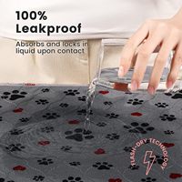 Protège-lits réutilisables et imperméables Aoson pour animaux de compagnie, personnes âgées et enfants, protection extra absorbante contre l'incontinence et les fuites nocturnes