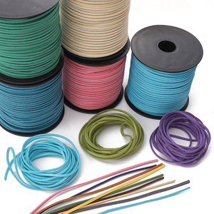 Large package of Korean suede <b>rope</b>, 3mm braided necklace cord, <b>bracelet</b> cord, whole roll of material for DIY jewelry making. - Product Image 2