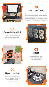 Dobladora de alambre 3D de alta velocidad de flexión, máquina dobladora de alambre CNC, fabricante - Product Image 4