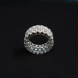 Anillo de Compromiso Contemporáneo de Oro Blanco de 14K con Diamante Cultivado en Laboratorio, Certificado IGI, para Hombre y Mujer, Regalo de Aniversario, Joyería - Product Image 4