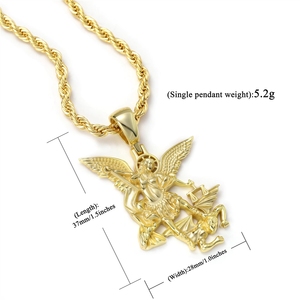 Collana con Ciondolo Personalizzato in Stile Hop Fashion, San Michele in Oro - Product Image 6