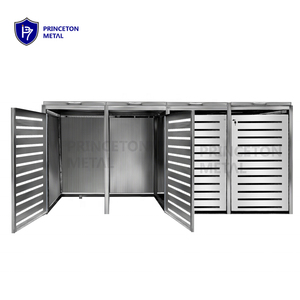 Princeton Kim Loại Thân Thiện Với Môi Nhôm Không Thấm Nước Thùng Rác Xử lý <span class=keywords><strong>Bin</strong></span> Ngoài Trời Thùng Rác Có Thể Lưu Trữ đổ Thùng Rác - Product Image 5
