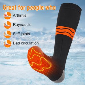 Chaussettes de sport en coton auto-chauffantes de haute qualité, alimentées par <span class=keywords><strong>batterie</strong></span> USB, imperméables, coupe-vent, écologiques, pour le camping et le <span class=keywords><strong>ski</strong></span> en hiver - Product Image 3