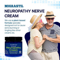 Crème pour neuropathie 4oz, extra forte, douce, non irritante, à base d'extraits végétaux naturels, soulagement des nerfs pour les mains, les pieds et les jambes, fabriquée aux États-Unis