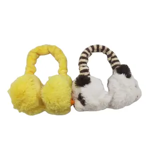 Protège-oreilles en peluche Super doux, personnalisé, ours, canard, hiver, plus chaud, enfants